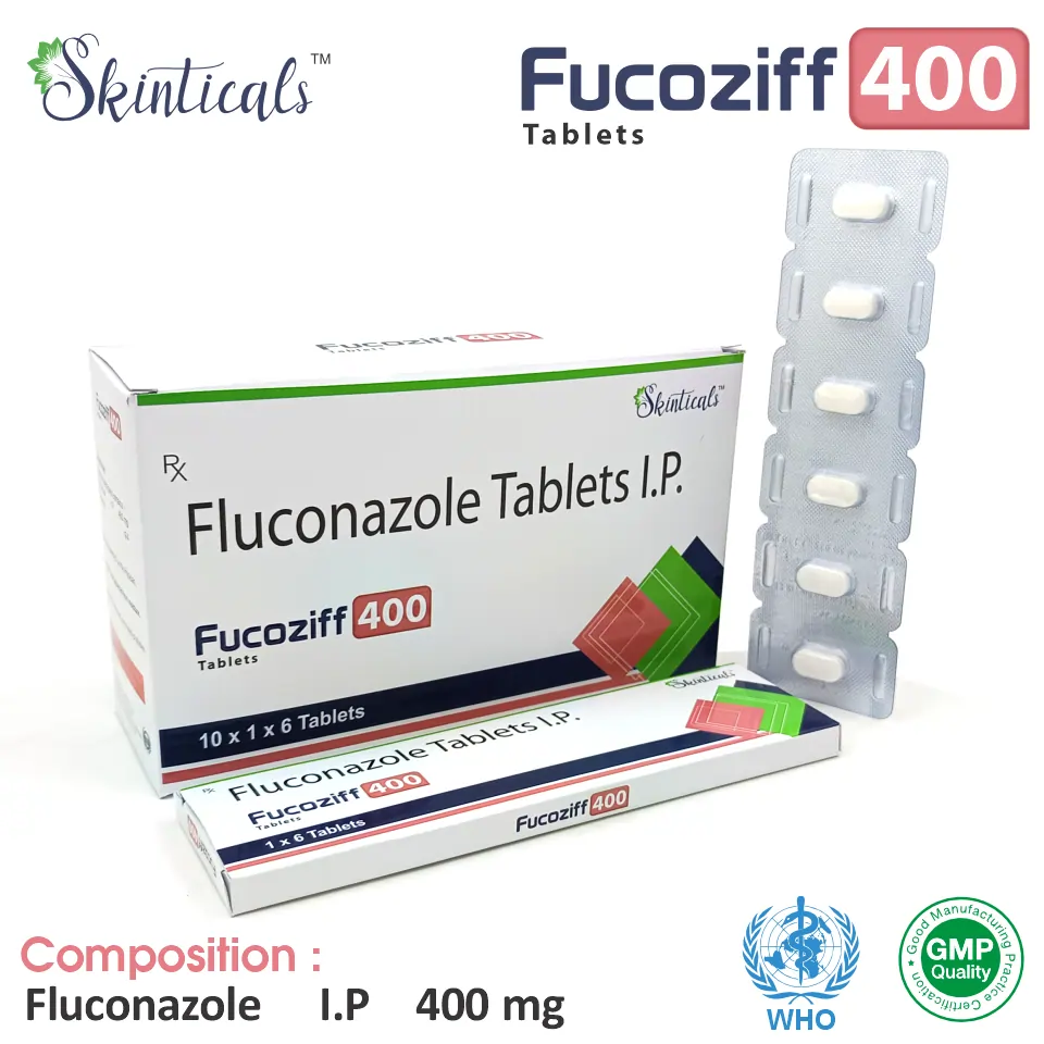 Fluconazole (400mg) Tablet at the best price in PCD Pharma Franchise for Antifungal, Fungal Infection Treatment.